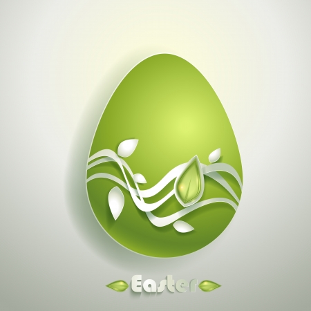 Greeting card with Easter eggのイラスト素材