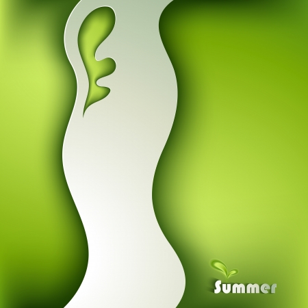 Card with stylized paper waveのイラスト素材