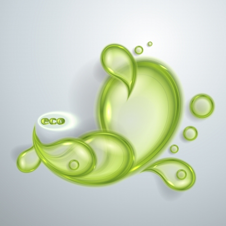 Abstract eco background with transparent leavesのイラスト素材
