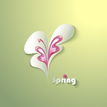 Abstract paper butterflyのイラスト素材