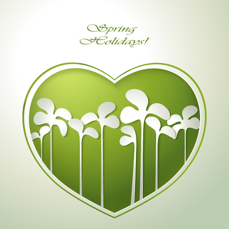 Spring flowers invitation template card  8 March のイラスト素材