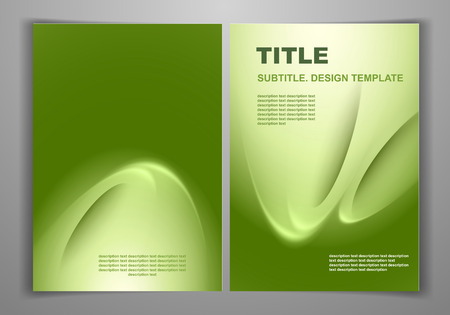 Green Business Front and Back Flyer Templateのイラスト素材