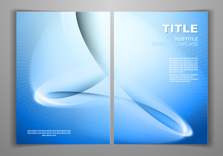 Blue Business Front and Back Flyer Templateのイラスト素材