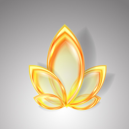 Abstract autumn background with transparent leavesのイラスト素材