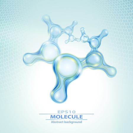 Molecules abstract backgroundのイラスト素材