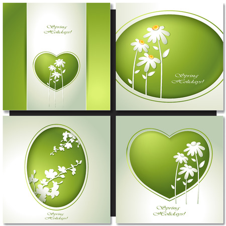 Spring flower background for design invitations, greating cardのイラスト素材