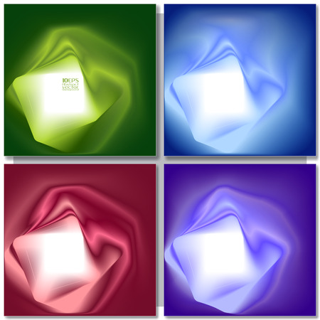Set of abstract colorful square backgrounds. Vector designのイラスト素材