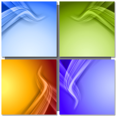 Set of abstract color vector background.  Corner from light and shadowのイラスト素材