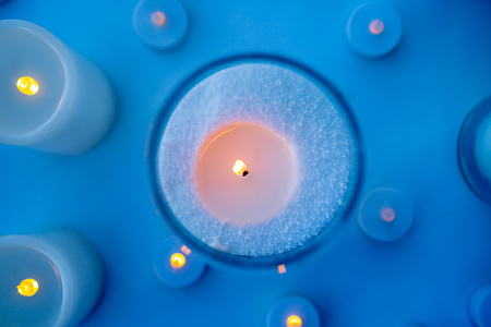 Wax candle, top viewの写真素材