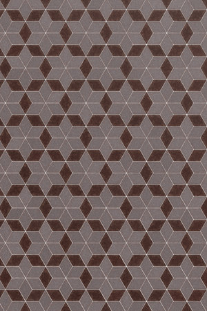 Illustration of an isometric brown and white cube pattern with a distressed stone texture for...
