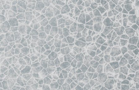 Digital illustration of a cooling surface or dried mud with a distinct polygonal network of cracks...