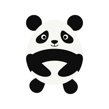 Cute racoon isolate on white background. Vector illustration in cartoon styleのイラスト素材