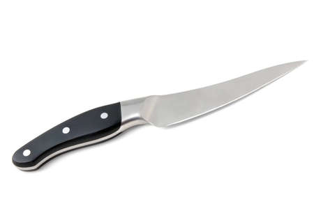 Butcher knife on white backgroundの写真素材