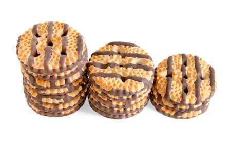 pyramid of cookiea with icing