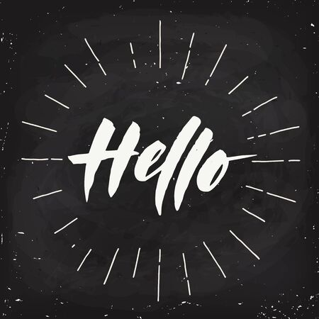 Motivational lettering in vintage chalkboard style with textのイラスト素材