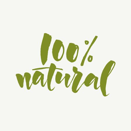 Eco lifestyle natural calligraphy hand written textのイラスト素材