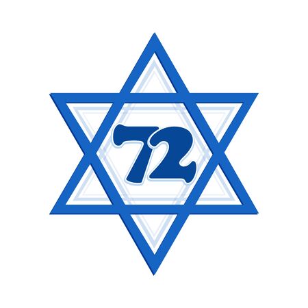 Star of David, Israel Independence Dayのイラスト素材