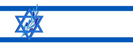 Israel Independence Day, flag of Israelのイラスト素材