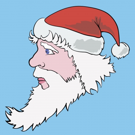 vector colorful Illustration with santa claus for your designのイラスト素材