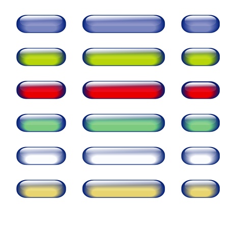 design of glass buttons for your designのイラスト素材