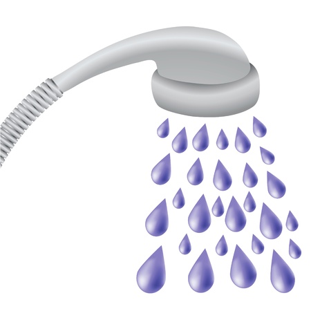 colorful illustration with  shower  for your designのイラスト素材