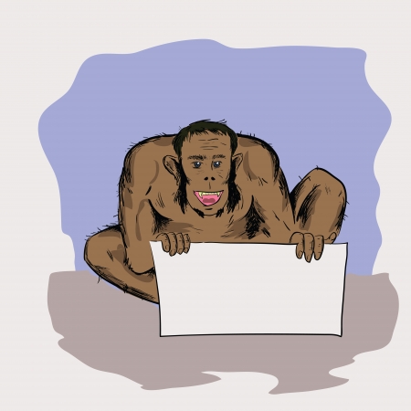 colorful illustration with  neanderthal for your designの写真素材