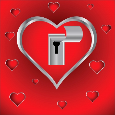 colorful illustration with heartsl for your designの写真素材