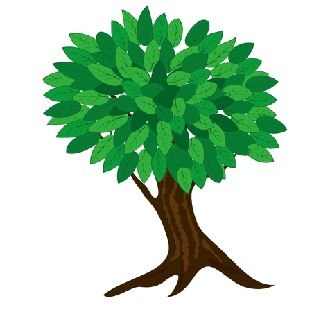 colorful illustration with tree  for your designの写真素材