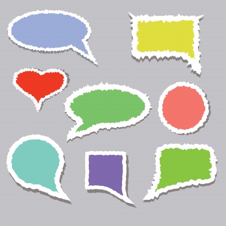 colorful illustration with speech bubble  for your designの写真素材