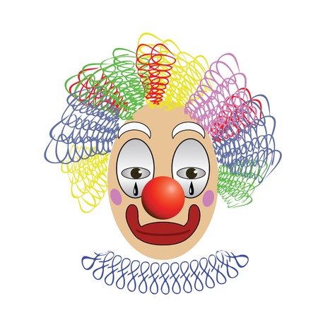 colorful illustration with  clown for your designのイラスト素材