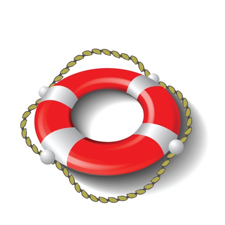 colorful illustration with red lifebuoy  for your designのイラスト素材