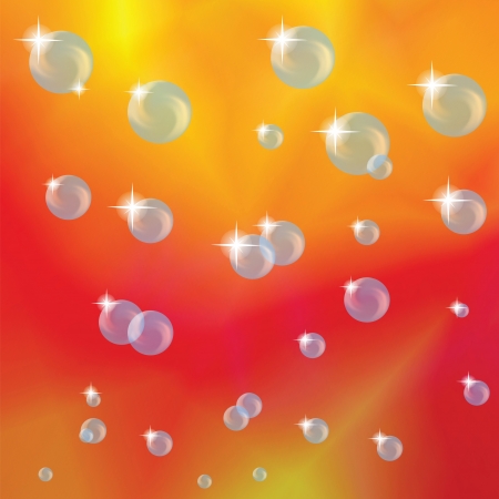 colorful illustration with  abstract  background and bubbles for your designのイラスト素材