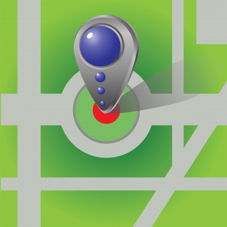 colorful illustration with  Icon of map marker for your designのイラスト素材