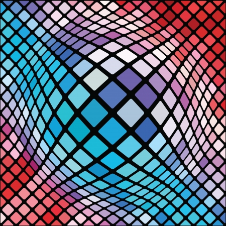 colorful illustration with  mosaic background  for your designのイラスト素材