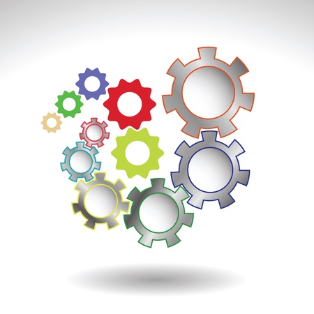 set of gears for your designのイラスト素材