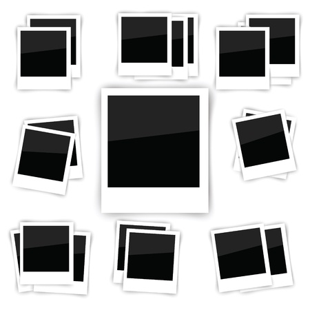 set of photo frameのイラスト素材