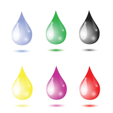 colorful illustration with water drops for your designのイラスト素材