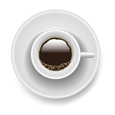 colorful illustration with cup of coffee for your designのイラスト素材