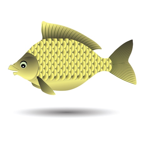 colorful illustration with fish for your designのイラスト素材