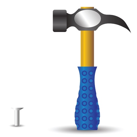 colorful illustration with hammer for your designのイラスト素材