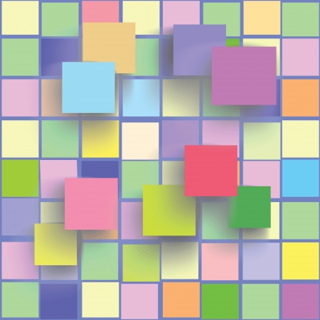 colorful illustration with mosaic for your designのイラスト素材
