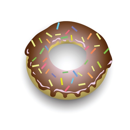 colorful illustration with donut for your designのイラスト素材