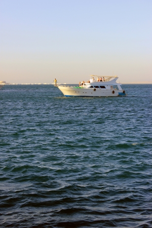 ship sailing from port の写真素材