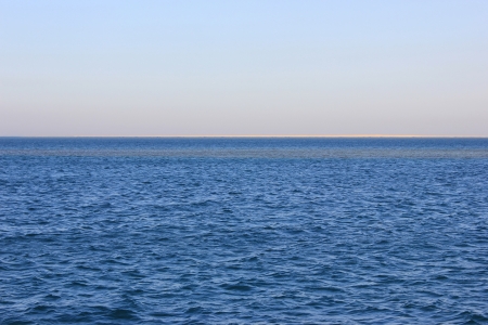 Red sea at sun lightの写真素材