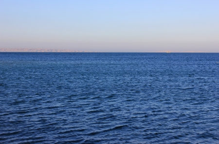 Red sea at sun lightの写真素材