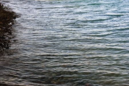 Red sea at sun lightの写真素材