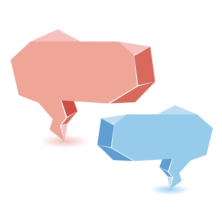 colorful illustration with abstract speech bubbles  for your designのイラスト素材