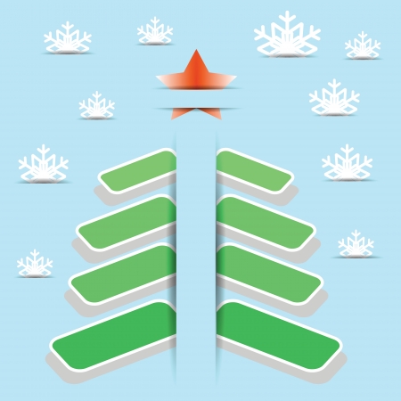 colorful illustration with abstract christmas tree  for your designのイラスト素材
