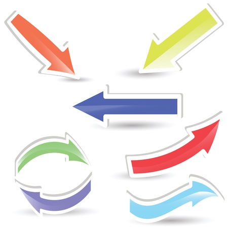 colorful illustration with abstract arrows  for your designのイラスト素材