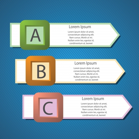 colorful illustration with info graphic arrows structure for your designのイラスト素材
